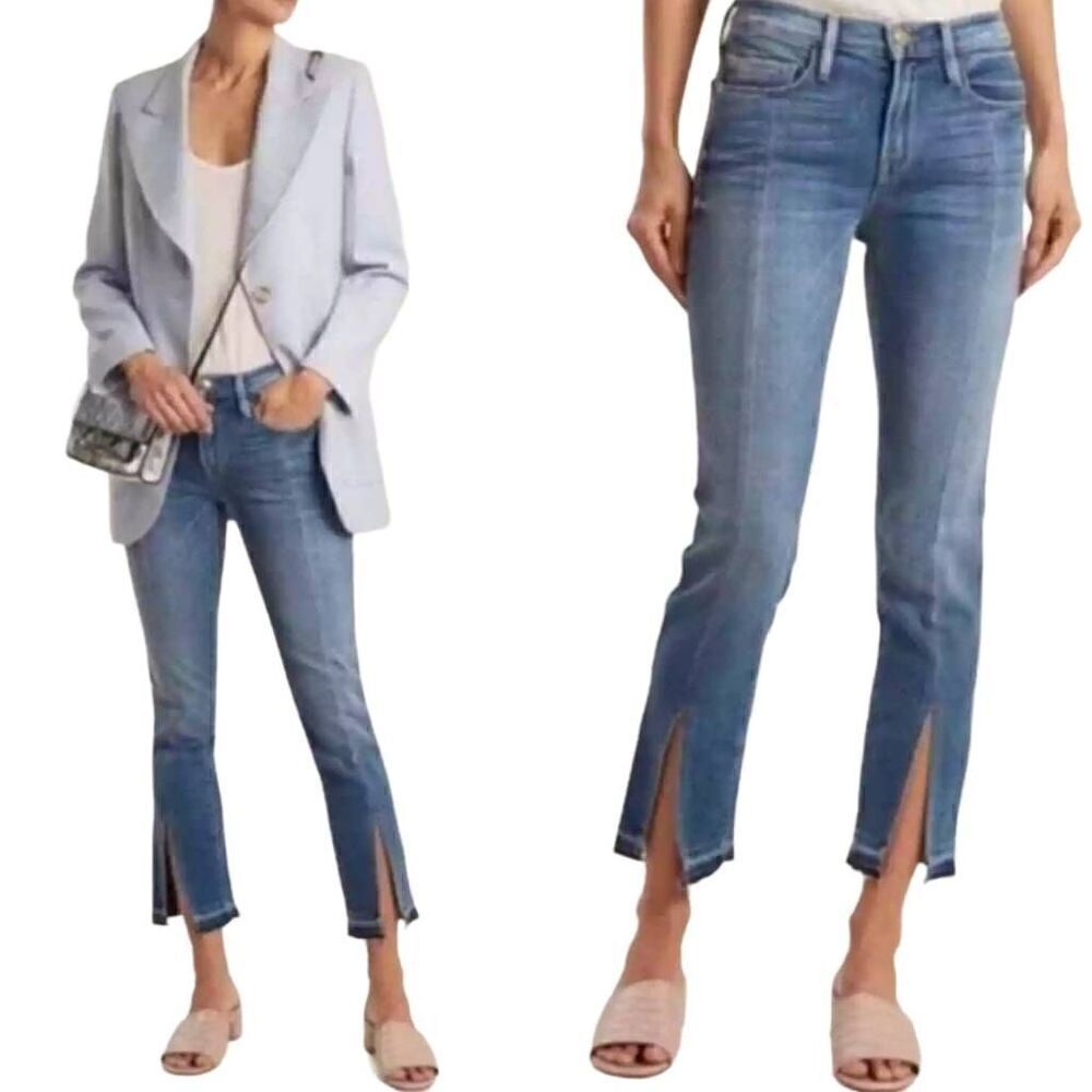 FRAME Le Nouveau Straight Split Front Jeans Size 29